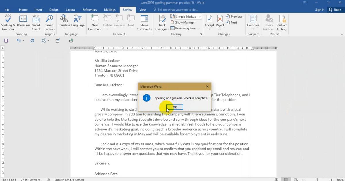 Sử dụng từ điển Word để kiểm tra ngữ pháp - từ vựng