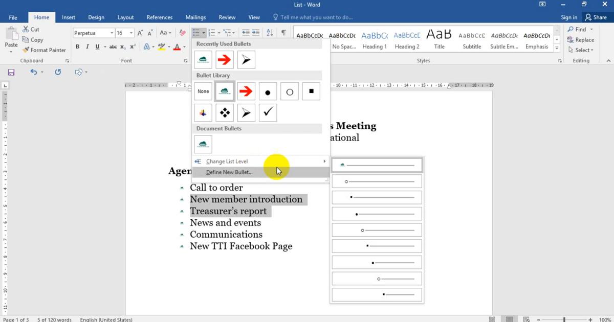 Đánh dấu (bullet) và đánh số (numbering) tự động trong Word