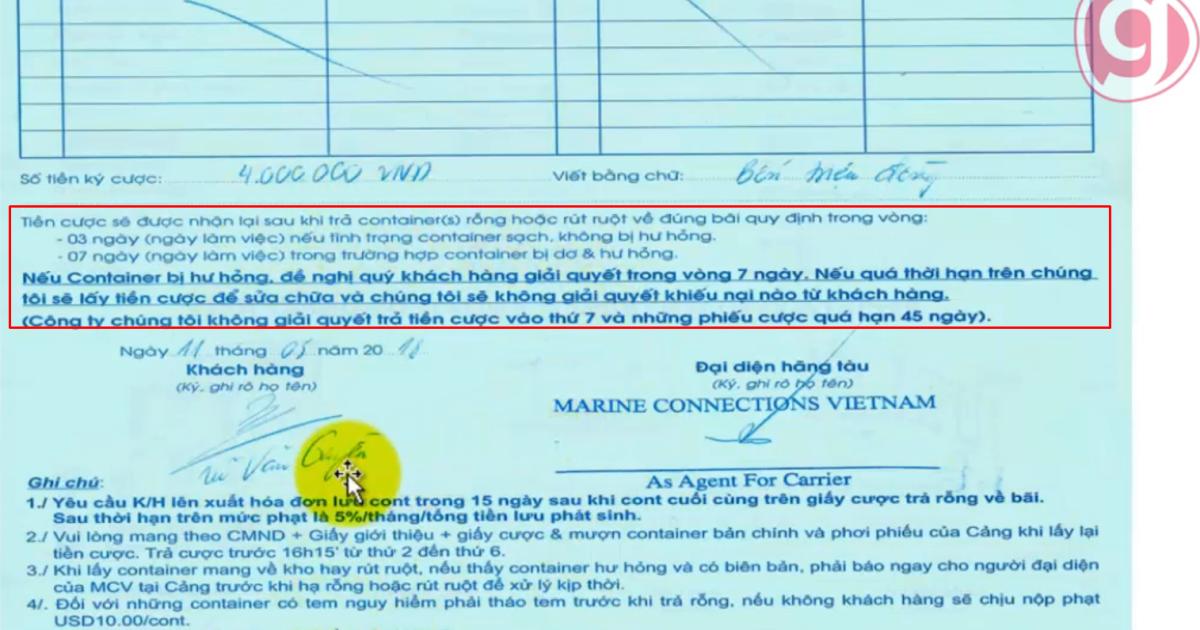 Phôi phiếu EIR là gì? Cách khai phôi phiếu EIR tại cảng