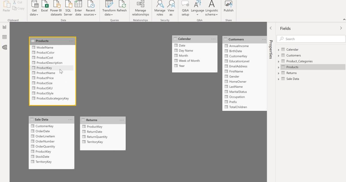 Phân biệt Data Table và Lookup Table, Table Relationship và Merged Data