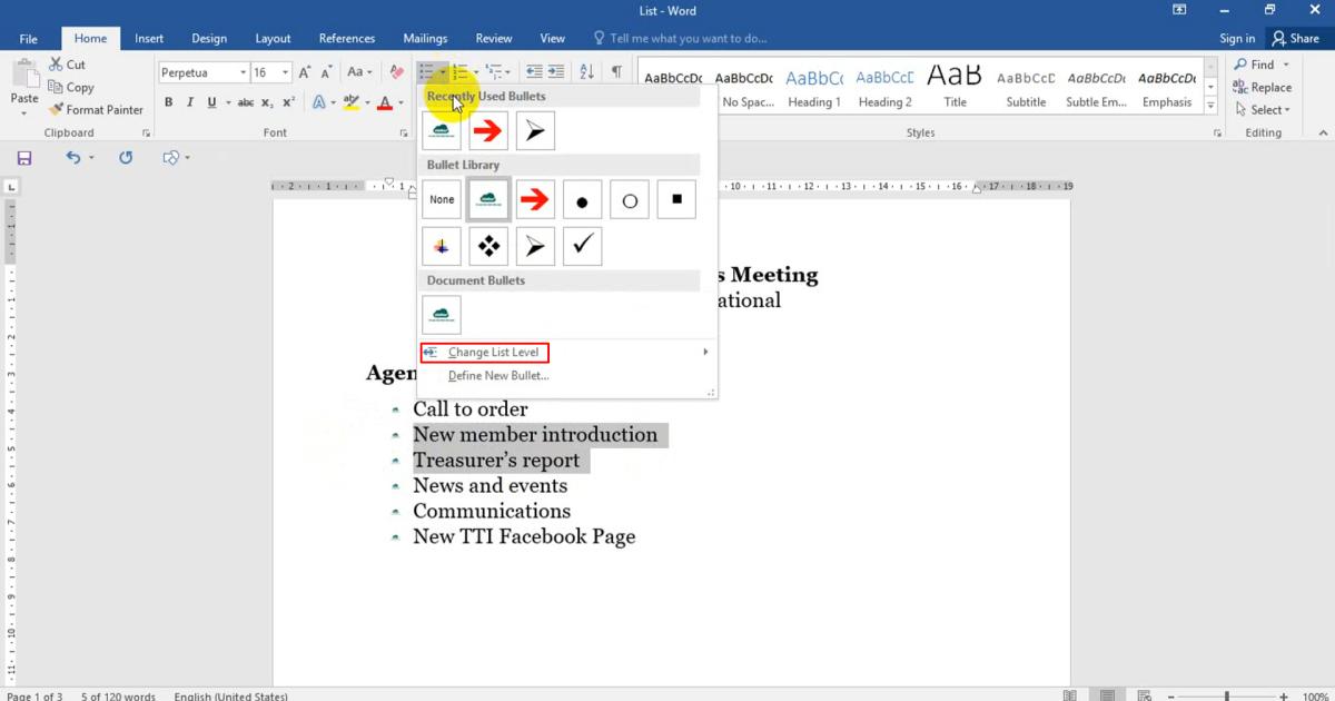 Đánh dấu (bullet) và đánh số (numbering) tự động trong Word