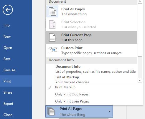 Cách in một trang, in nhiều trang, in trang bất kỳ trong Word