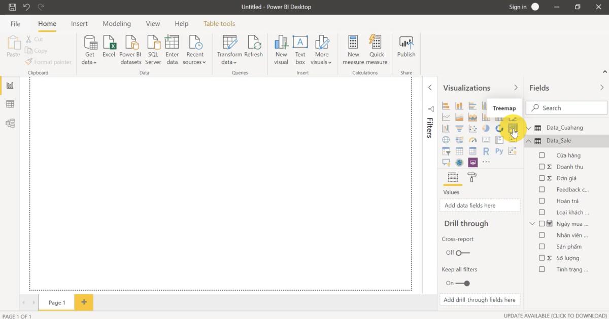 Cách tạo và sử dụng biểu đồ TreeMap hiệu quả trong PowerBI