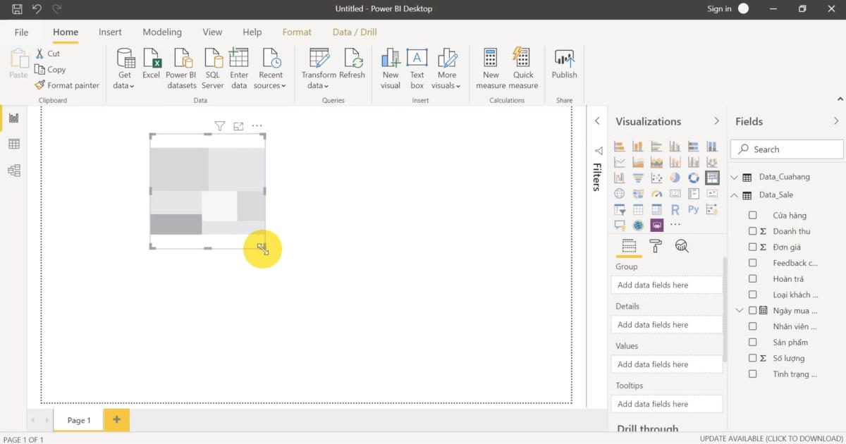 Cách tạo và sử dụng biểu đồ TreeMap hiệu quả trong PowerBI