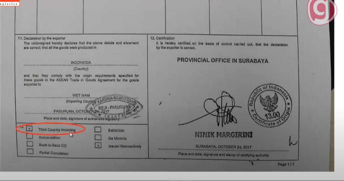 C/O 3 bên là gì? Những trường hợp phát sinh khi làm C/O 3 bên