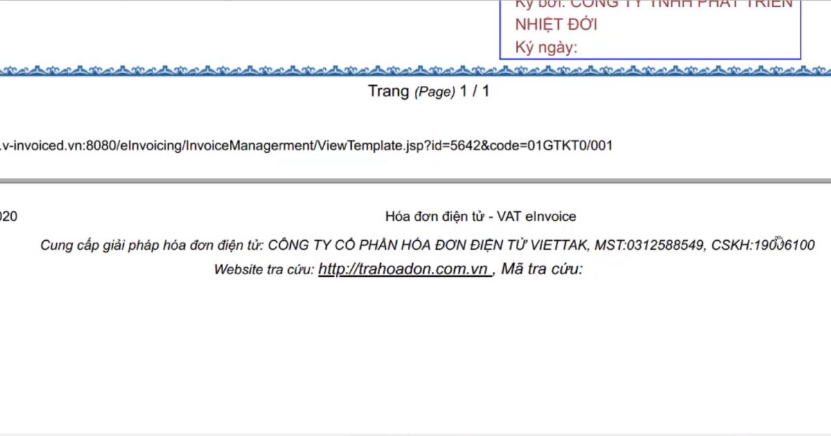 Những thành phần xuất hiện trong hóa đơn giá trị gia tăng (VAT)