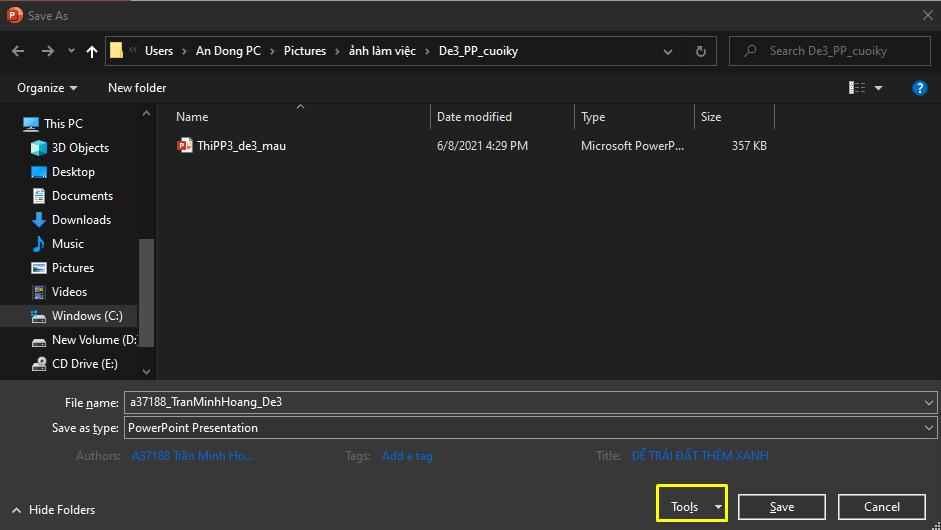 Thủ thuật giảm dụng lượng slide cho PowerPoint