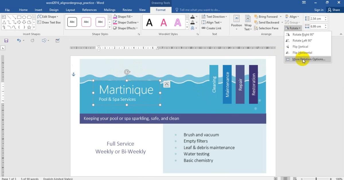 Căn chỉnh, sắp xếp, nhóm các đối tượng khi soạn thảo văn bản với Word