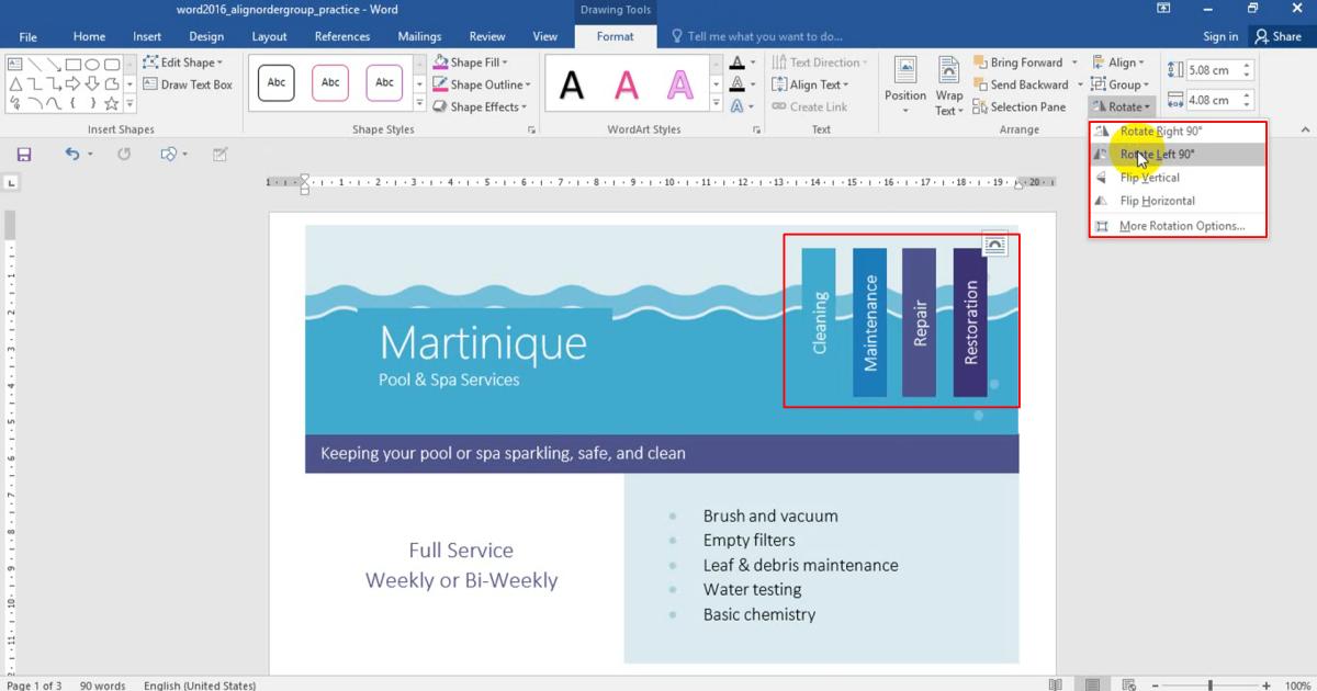 Căn chỉnh, sắp xếp, nhóm các đối tượng khi soạn thảo văn bản với Word