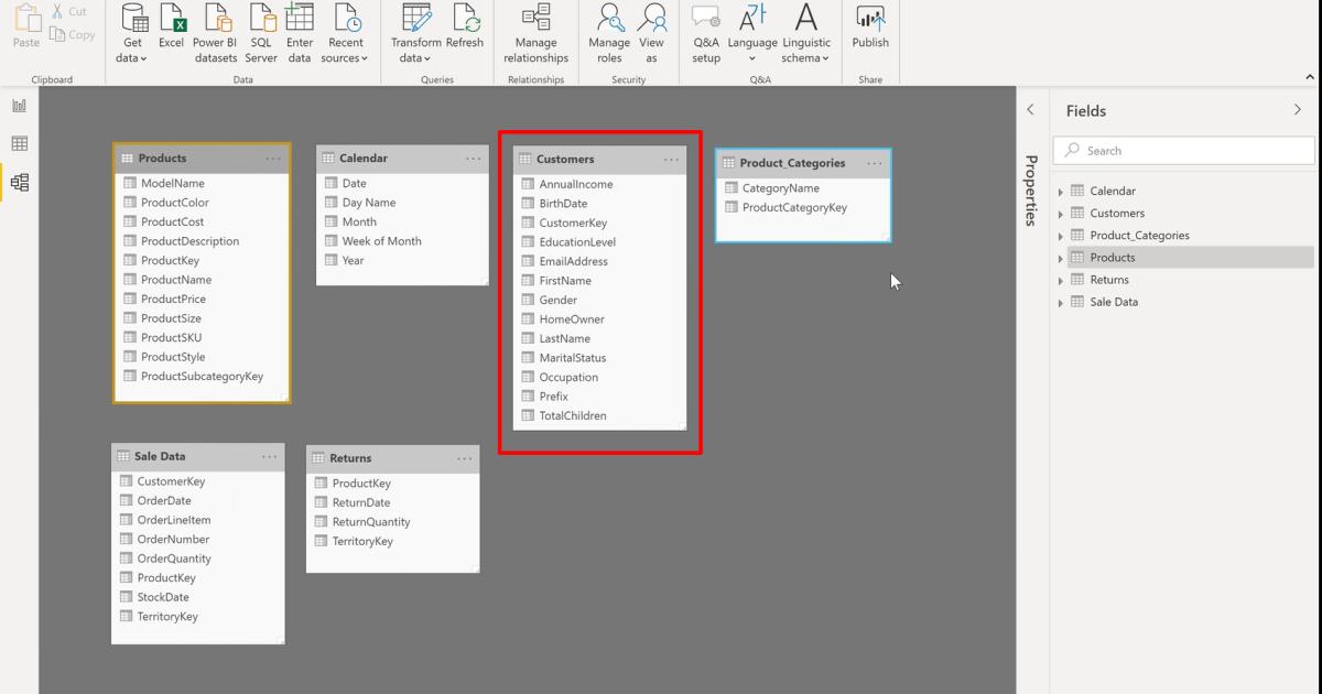 Phân biệt Data Table và Lookup Table, Table Relationship và Merged Data