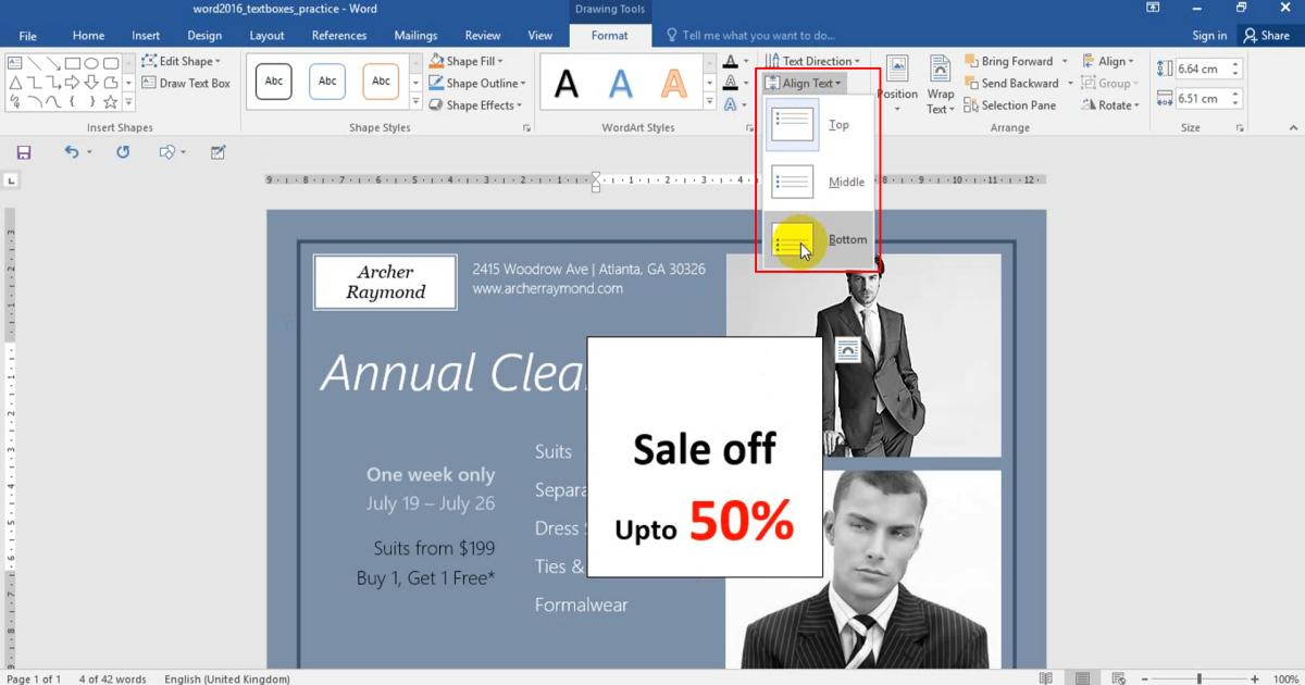 Thao tác Chèn Hộp văn bản - Text Box trong soạn thảo văn bản Word