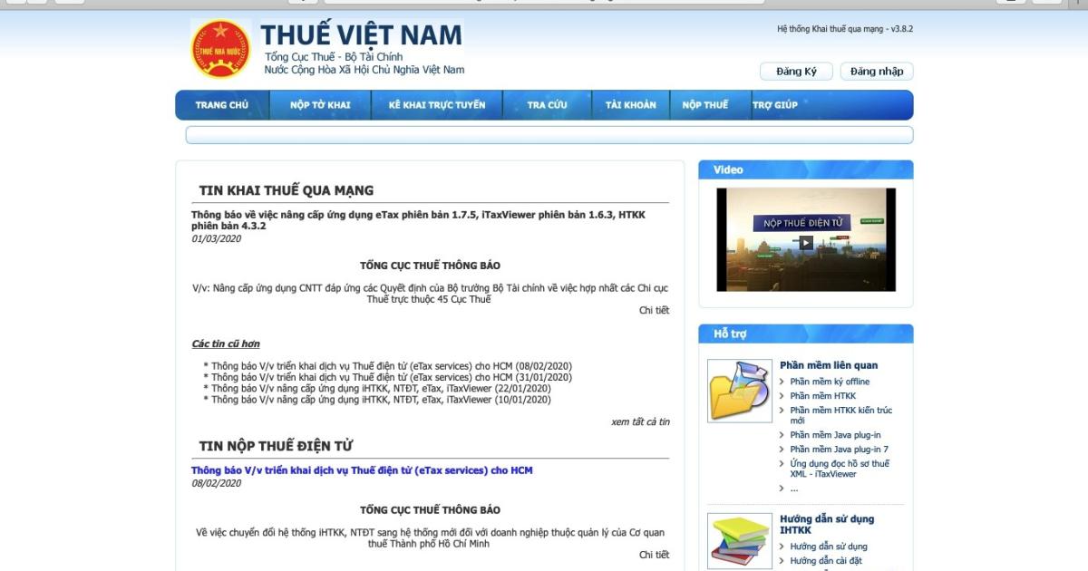 Cách đổi mật khẩu tài khoản NHANTOKHAI khi kê khai thuế qua mạng năm 2021.