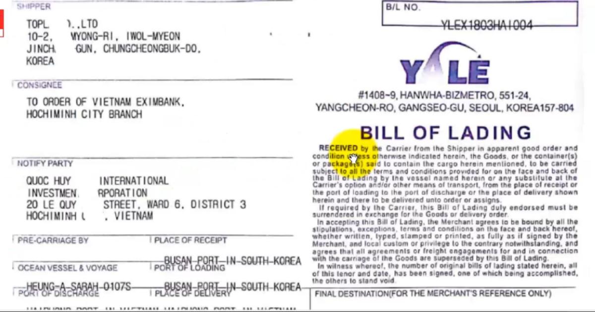 Phân loại vận đơn đích danh và vận đơn theo lệnh trong xuất nhập khẩu