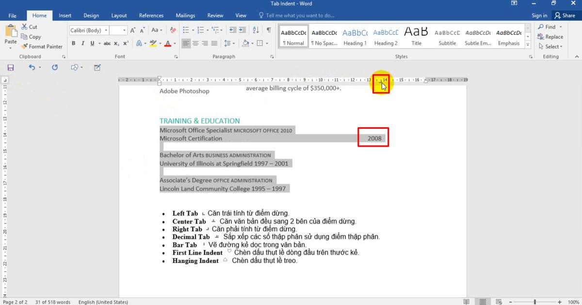 Khái niệm đoạn văn, thụt lề, căn lề, dấu đoạn, ngắt dòng - Phần 1