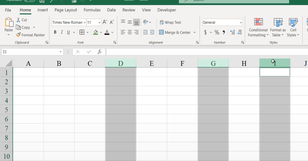 Một số thao tác thường dùng với đối tượng Hàng, Cột trong Excel - Phần 1