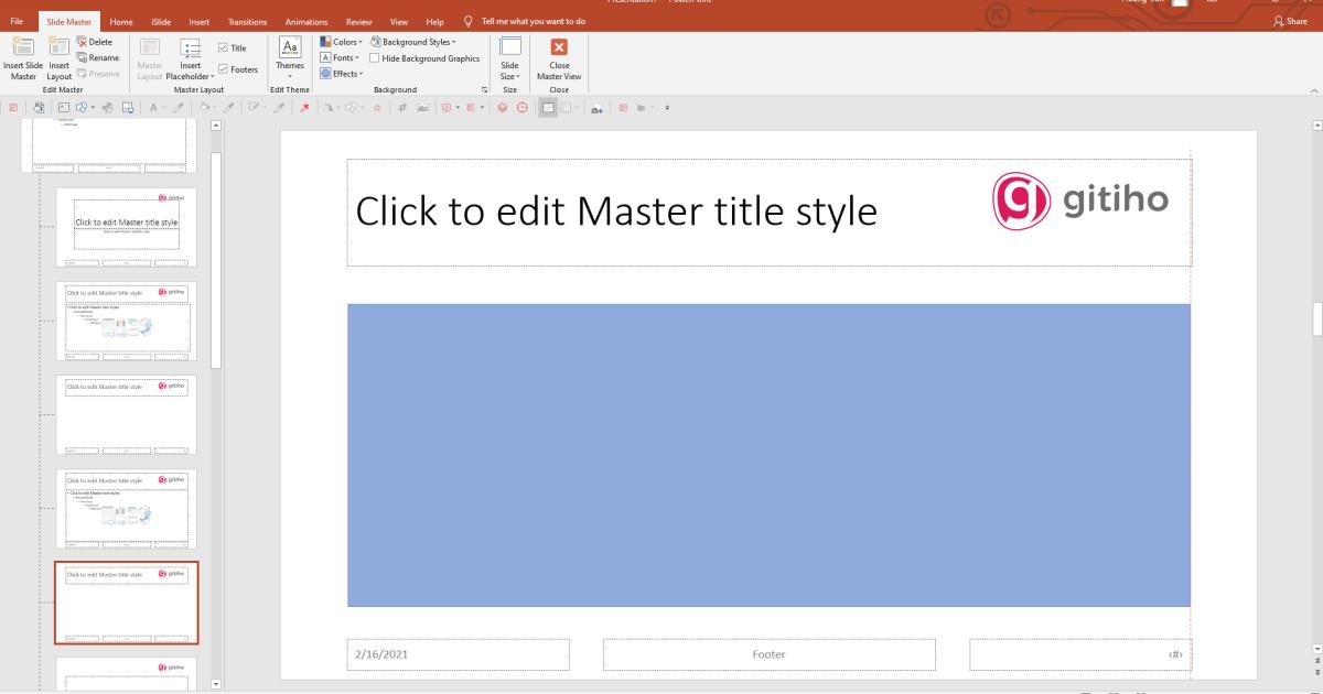 Thủ thuật Powerpoint với Slide Master