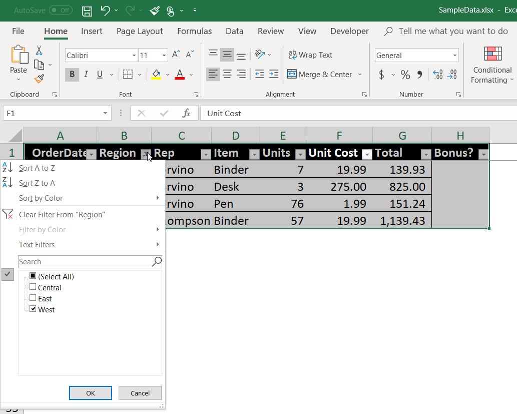 Cách dán dữ liệu hoặc điền công thức vào ô trong Excel mà không bị ẩn
