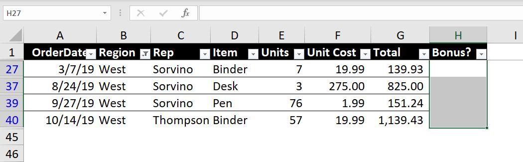 Cách dán dữ liệu hoặc điền công thức vào ô trong Excel mà không bị ẩn