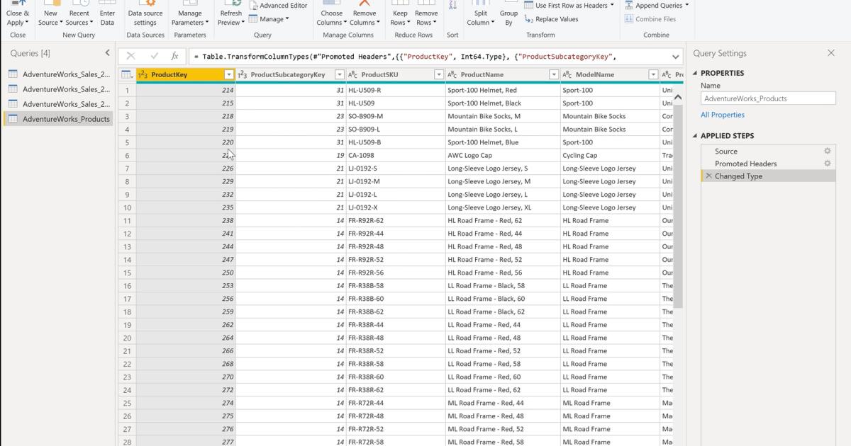 Cách gộp (Merging Queries) và tách Queries trong PowerBI