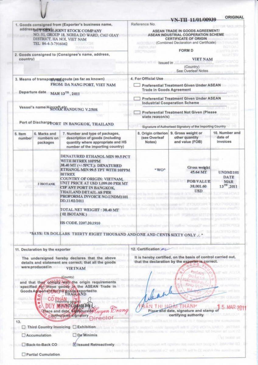 Khái quát về chứng từ C/O và các mẫu giấy chứng nhận xuất xứ liên quan