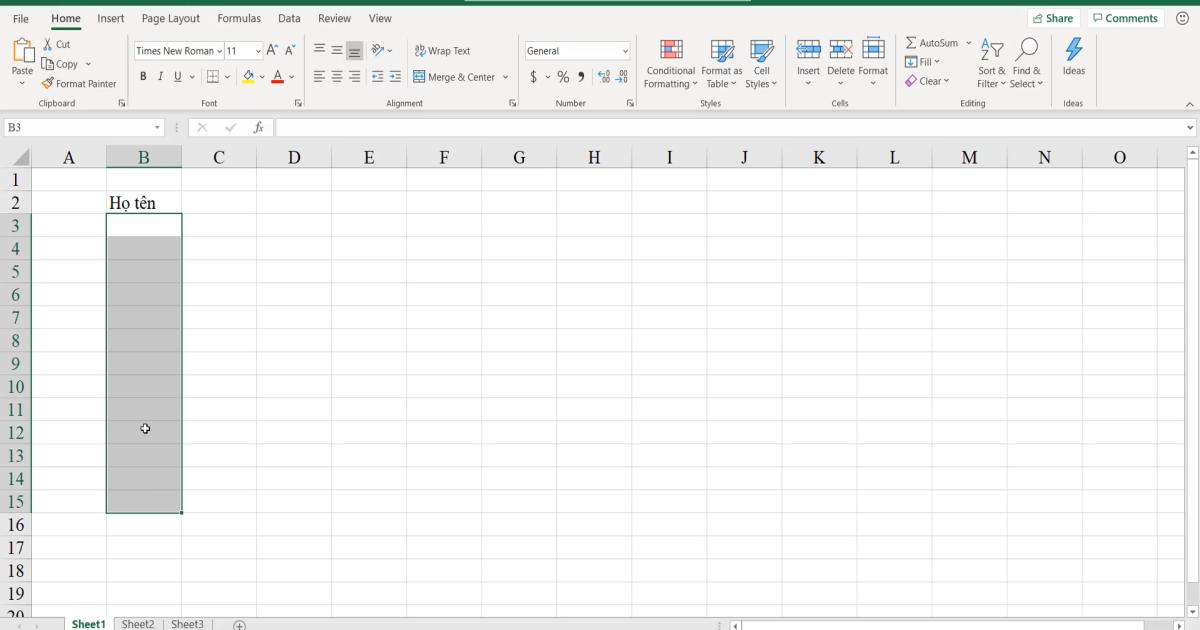 Hướng dẫn cách nhập dữ liệu trong Excel chính xác nhất