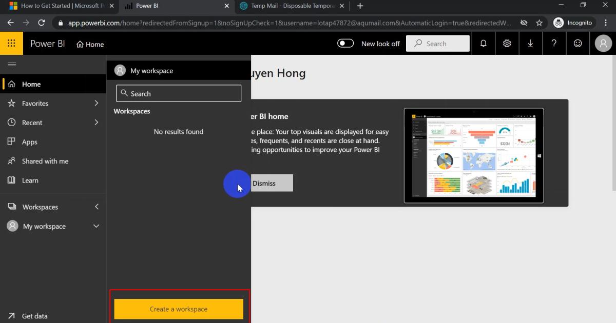 Hướng dẫn cách cài đặt tài khoản PowerBI Pro miễn phí