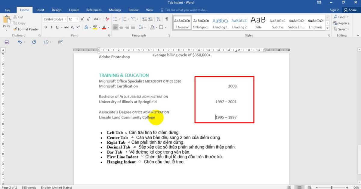 Khái niệm đoạn văn, thụt lề, căn lề, dấu đoạn, ngắt dòng - Phần 1