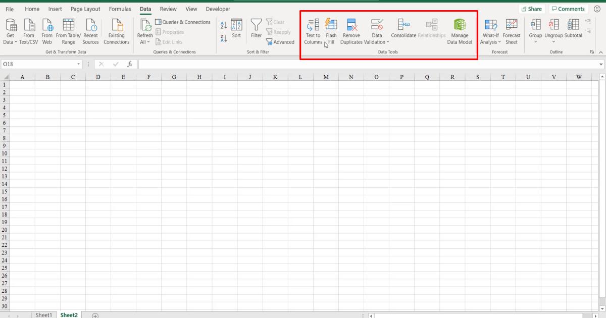 Tìm hiểu về thanh công cụ Excel: chức năng các thẻ trên thanh công cụ