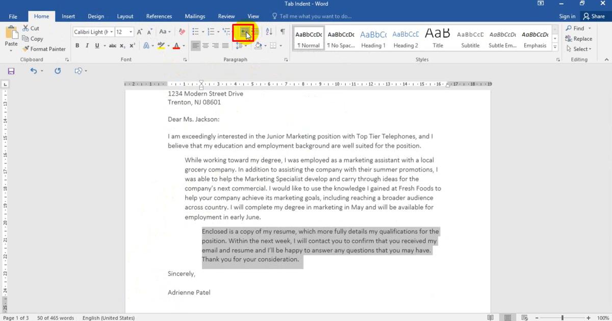 Khái niệm đoạn văn, thụt lề, căn lề, dấu đoạn, ngắt dòng - Phần 1