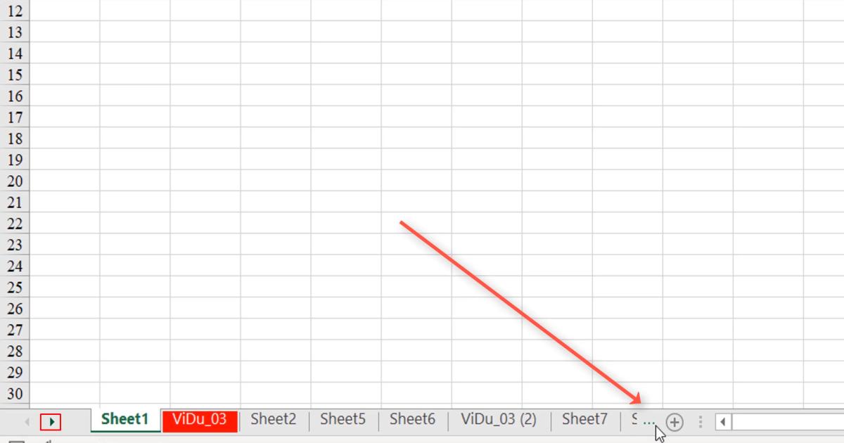 Cách di chuyển nhanh giữa các Sheet và đặt tên Sheet Excel đúng chuẩn