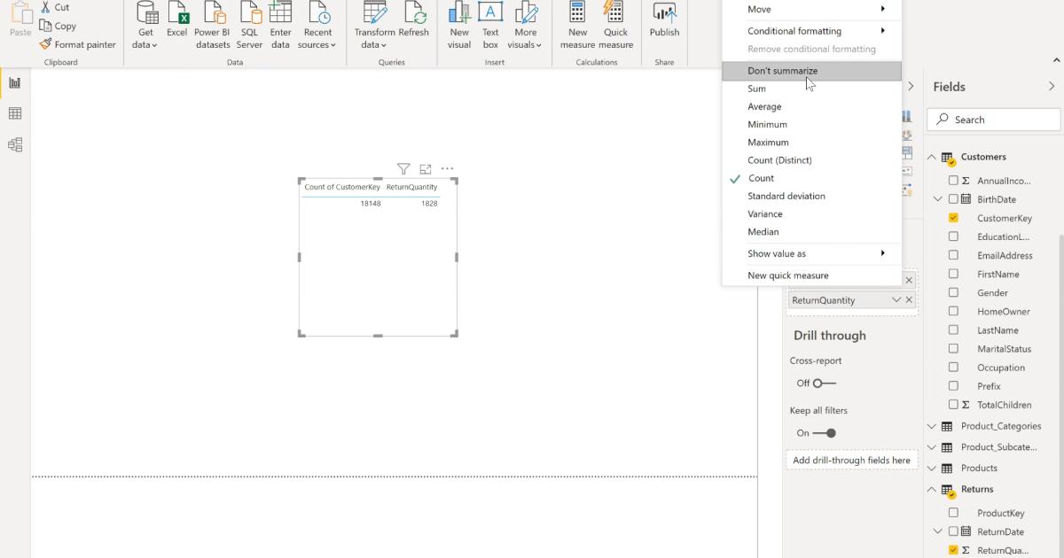 Những lưu ý khi kết nối nhiều bảng trong Data Model với PowerBI