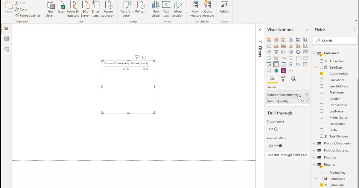 Những lưu ý khi kết nối nhiều bảng trong Data Model với PowerBI