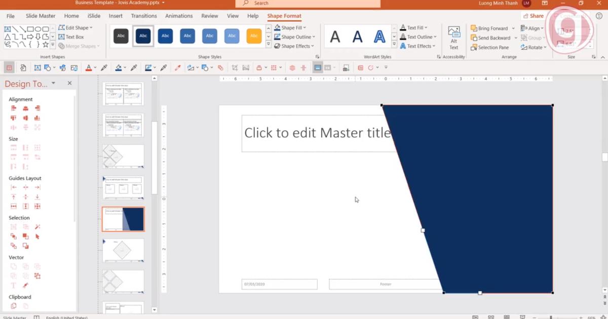 Thủ thuật Powerpoint với Slide Master