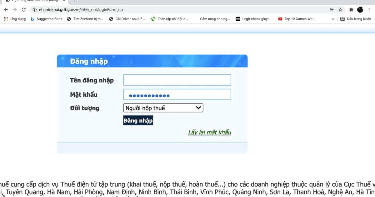 Cách đổi mật khẩu tài khoản NHANTOKHAI khi kê khai thuế qua mạng năm 2021.