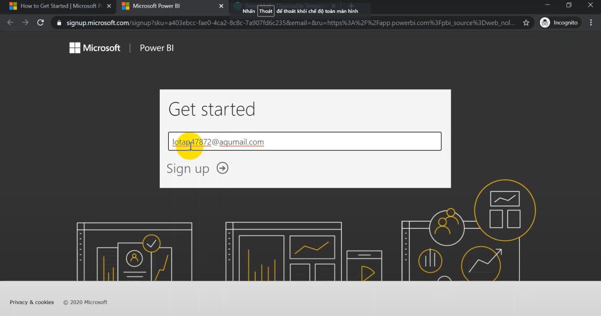 Hướng dẫn cách cài đặt tài khoản PowerBI Pro miễn phí