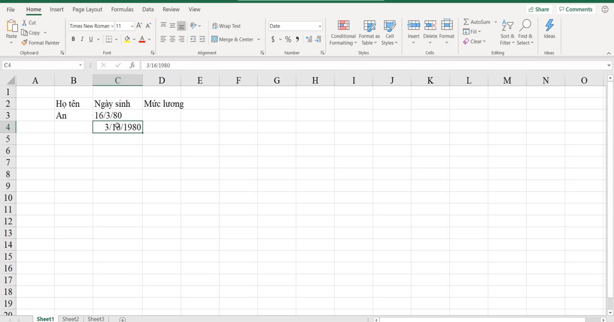 Hướng dẫn cách nhập dữ liệu trong Excel chính xác nhất