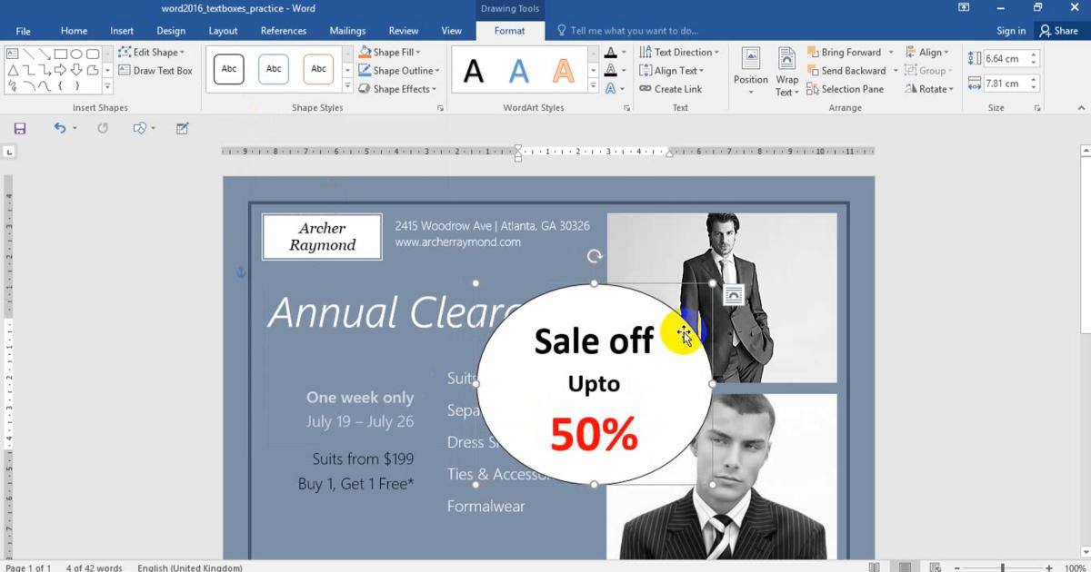 Thao tác Chèn Hộp văn bản - Text Box trong soạn thảo văn bản Word