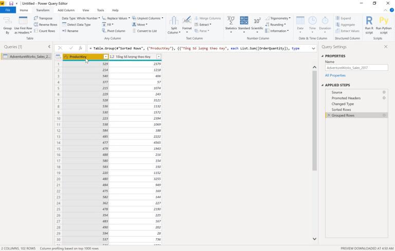 Hướng dẫn cách sử dụng hiệu quả Grouping Data trong PowerBI