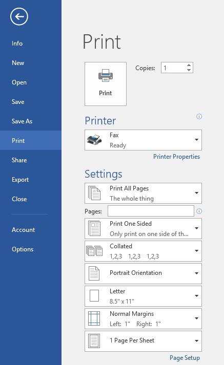 Cách in một trang, in nhiều trang, in trang bất kỳ trong Word