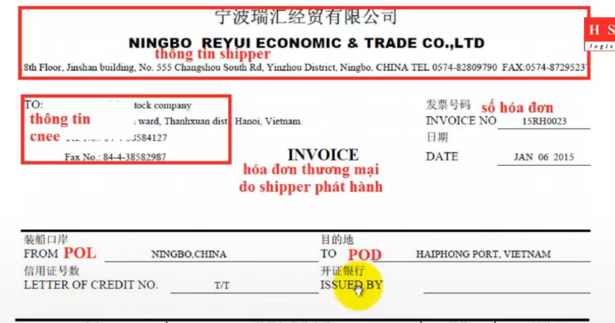 Packing và hóa đơn thương mại Invoice trong Logistics là gì?