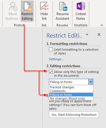 Cách khoá văn bản trong Word