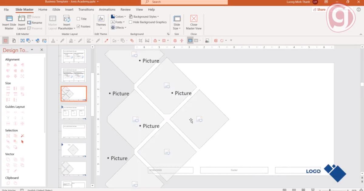 Thủ thuật Powerpoint với Slide Master
