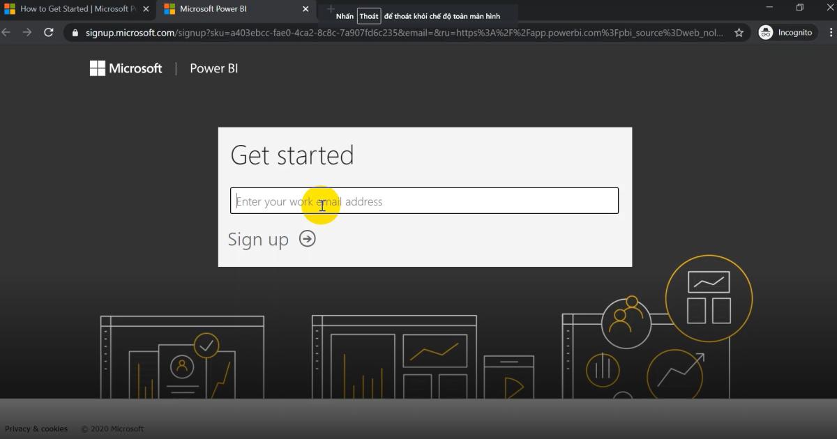 Hướng dẫn cách cài đặt tài khoản PowerBI Pro miễn phí