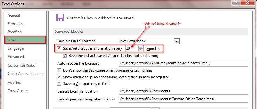 Sử dụng Save và Save as để lưu file Excel với các định dạng khác nhau.