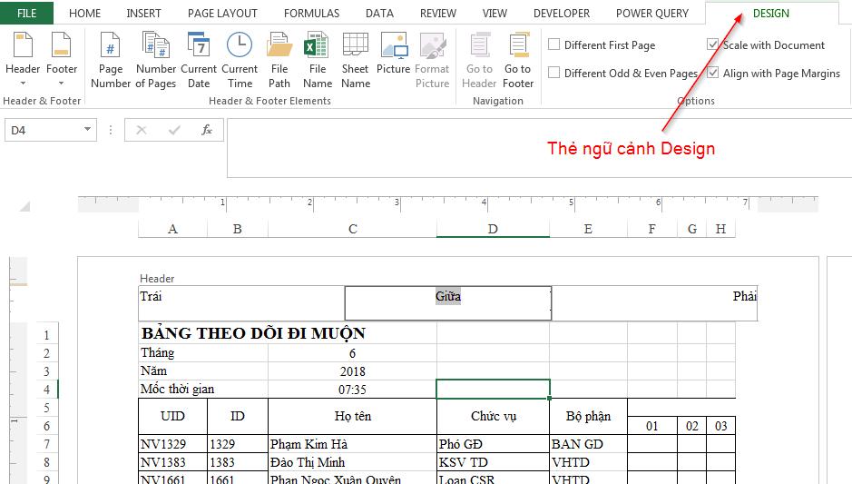 Cách sử dụng hiệu quả HEADER AND FOOTER trong bài thi MOS Excel