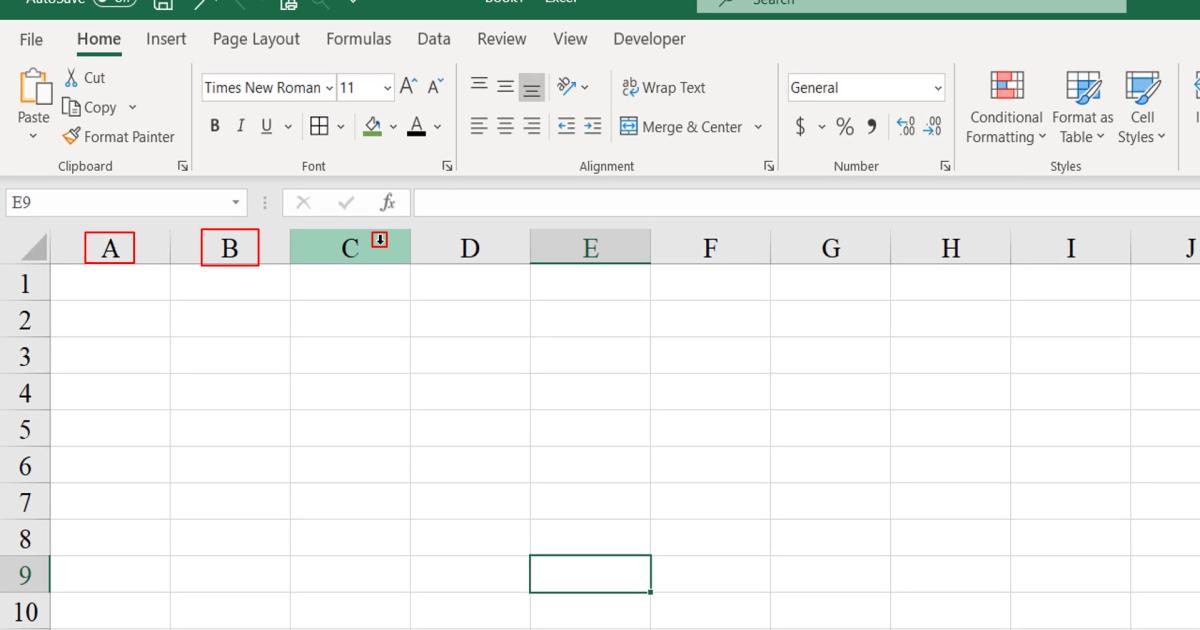 Một số thao tác thường dùng với đối tượng Hàng, Cột trong Excel - Phần 1
