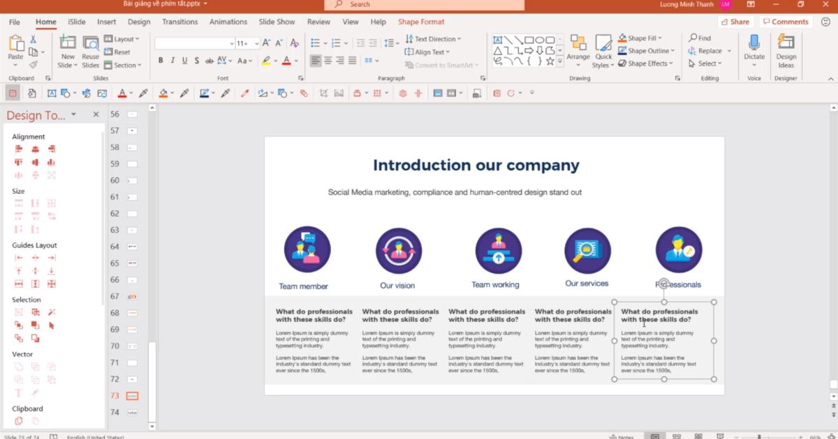 Phím tắt hữu ích khi thiết kế Slide bằng Powerpoint