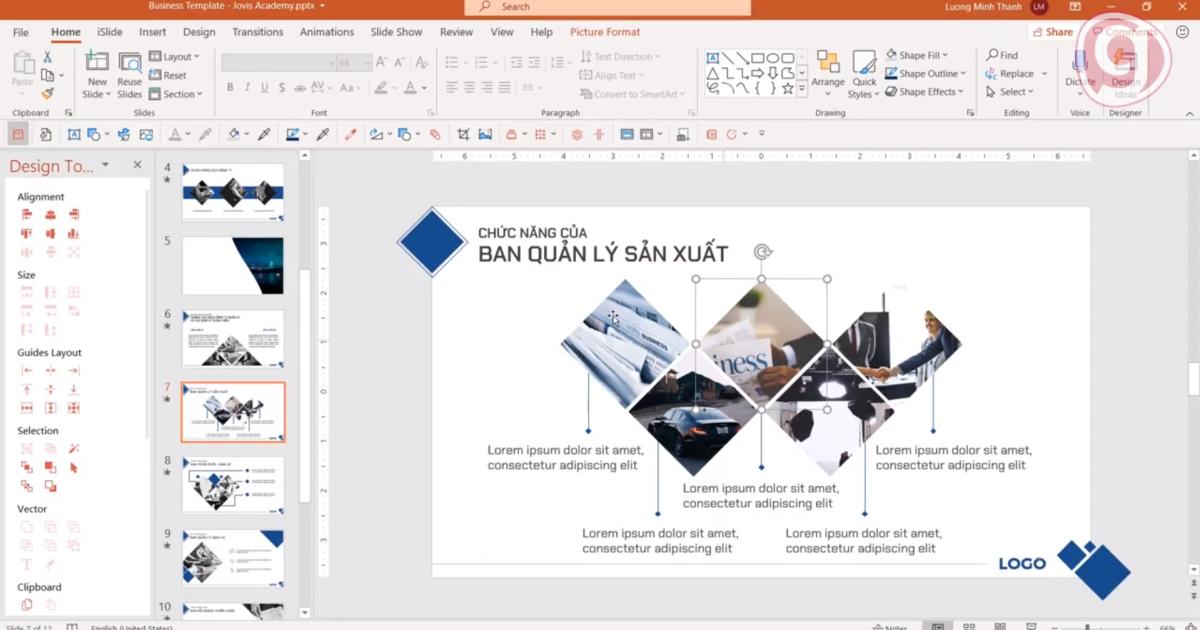 Thủ thuật Powerpoint với Slide Master