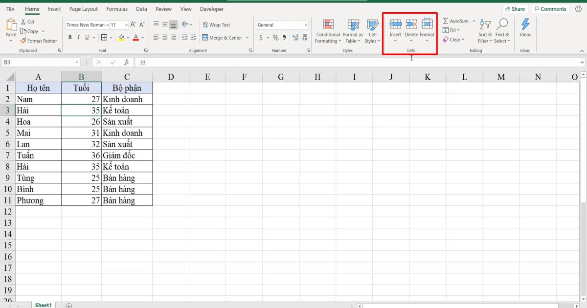 Tìm hiểu về thanh công cụ Excel: chức năng các thẻ trên thanh công cụ