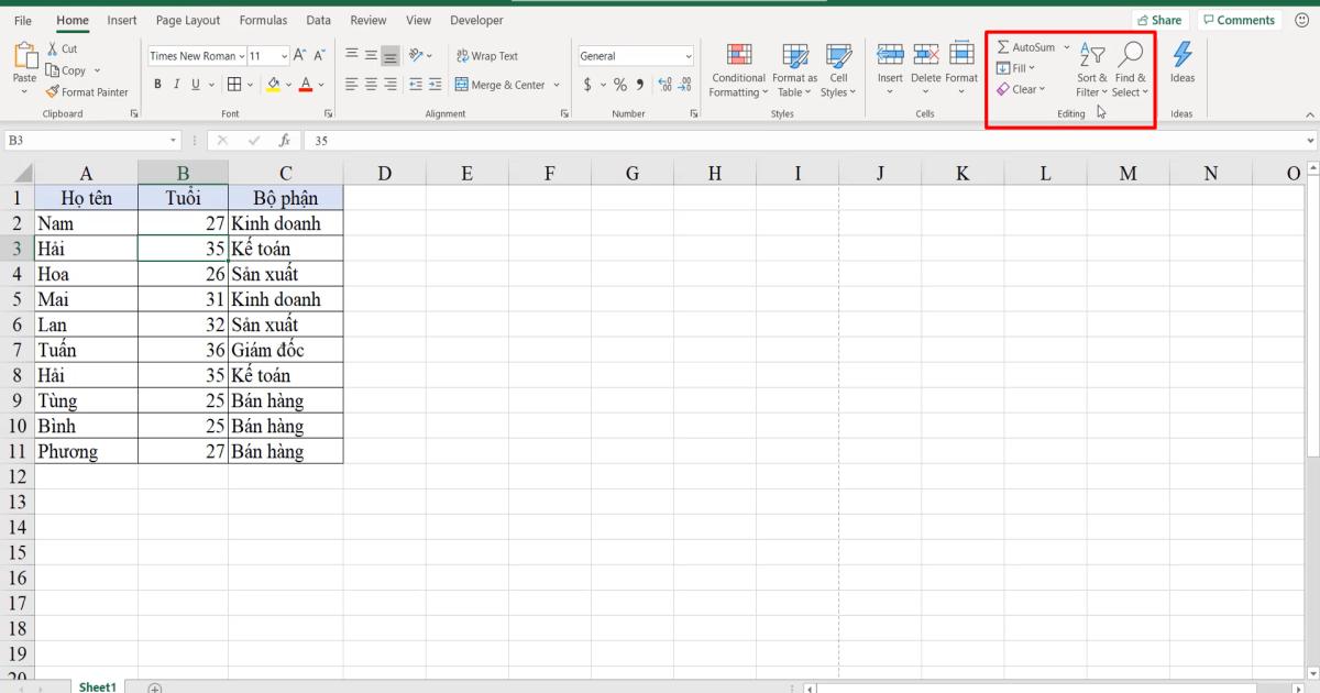 Tìm hiểu về thanh công cụ Excel: chức năng các thẻ trên thanh công cụ